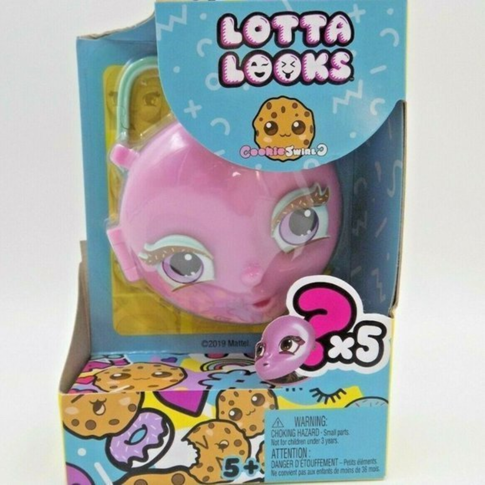 Mattel Lotta Looks CookieSwirlC Pink Face‎ Keychain 5 Surprise Pieces GGR16 2019